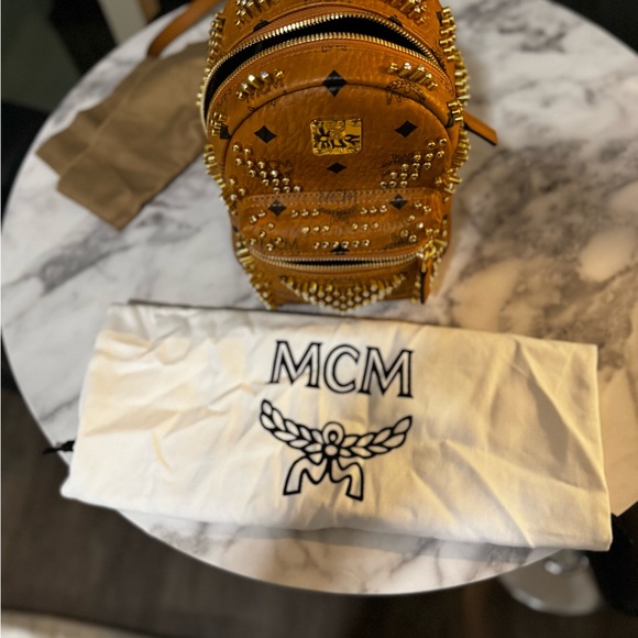 BRAND NEW SWAROVSKI CRYSTAL MCM MINI BACKPACK AUTHENTIC main image 5